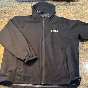 Port Authority Black Hooded Raincoat